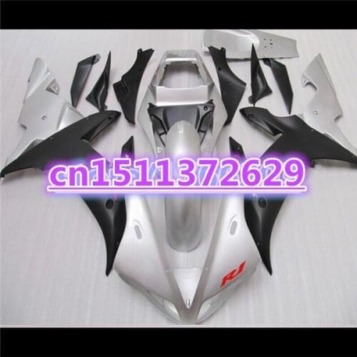 NEW For 02-03 YZF R1 02 03 YZF 1000 silver black YZF-R1 YZF-1000 YZFR1 YZF1000 2002 2003 Fairing Body-Dor D