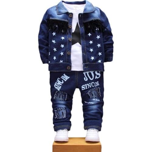 New Spring Autumn Baby Girls Boys Clothes Suits Children Jacket T Shirt Pants 3Pcs/Sets Toddler Fashion Clothing Kids Tracksuit
