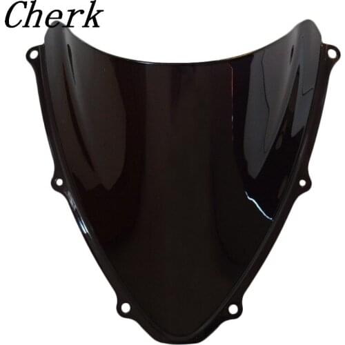 New Black Motorcycle Double Bubble Windshield Windscreen Fairing For Suzuki GSXR600 GSXR750 K6 2006-2007