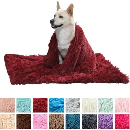 Dog Blanket For S/M/L Dogs & Cats Soft Plush Pet Blankets Kennel Mats Pet Bedding Camita Cachorrito Accessories Machine Washable