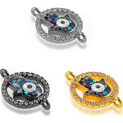 Wholesale palm love Heart connector Charms wholesale Bracelet Necklace DIY Jewelry Findings Making