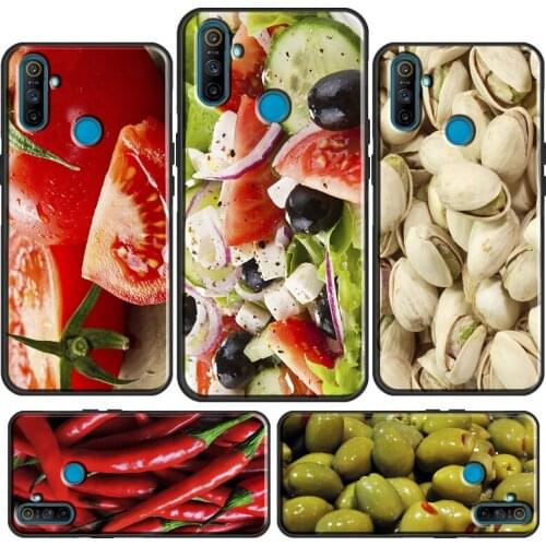 VEGETABLES CARROT CORN BROCCOLI TOMATO Case For OnePlus 9 Pro 9R Nord 8T 8 Pro Cover For OPPO Realme GT Neo 6 7 8 Q3 Pro C3 C21