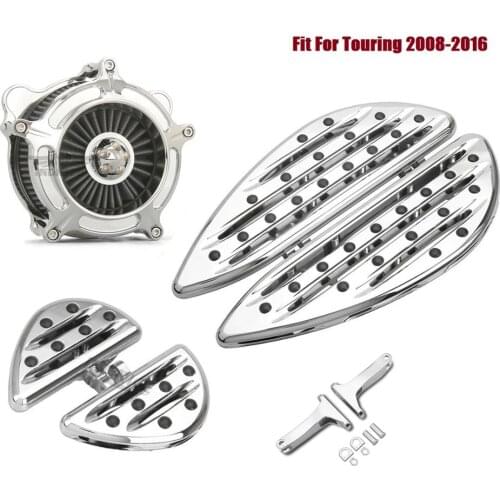 Front Rear Floorboards Footboards Air Cleaner intakes Fit For harley street electra glide road king 2008-2016 FLHX FLHR FLTR FL