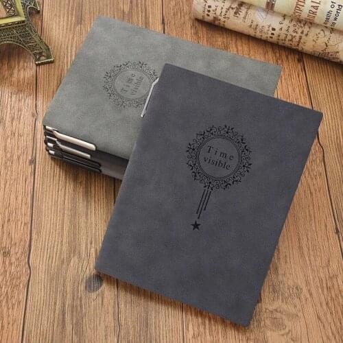 A5 retro soft leather notebook thickened business office meeting notepad