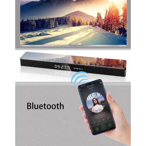 S9 Wireless bluetooth speaker digital audio bluetooth speakerTouch screen soundbar 3D surround optical coaxial echo wall