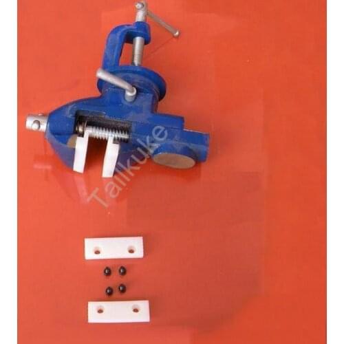 Winding Machine Hook Magnetic Ring 2 Inch Small Table Vise 360 Degree Rotating Cast Iron Table Vise Sturdy Table Vise