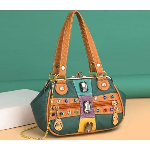 2021 Women Bags National Handbag Mini Designer Shoulder Bags Pu Leather Messenger Bags Chains Crossbody Bags Luxury Female Bags