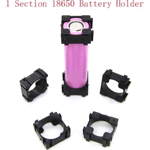1 Section 18650 Battery Cell Holder Safety Spacer Radiating Shell Storage Bracket Mayitr Suitable For 1x18650 battery