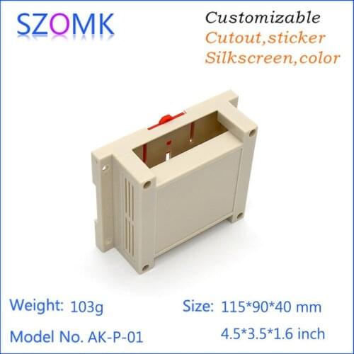 10pcs a lot Instrument control box abs plastic enclosure plastic project box pcb enclosure plastic electrical cabinet115*90*40mm