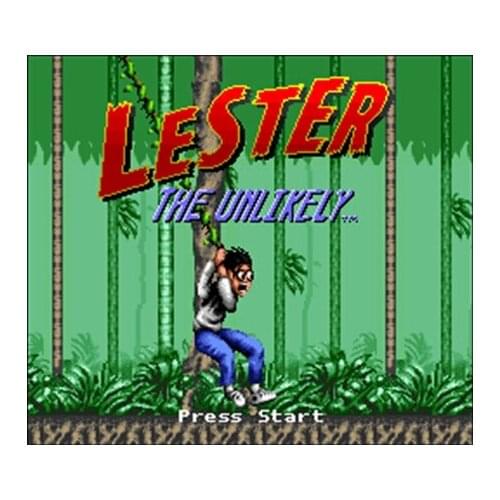 Lester the Unlikely NTSC Version 16 Bit 46 Pin Big Gray Game Card For USA Game Players