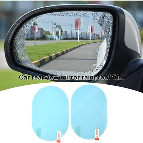 2pcs Car Rearview Mirror Film Anti Rain Waterproof Anti-Scratch Clear Protective Car Membrane Sticker Rainproof Films