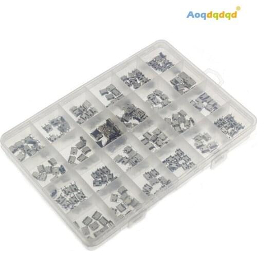 240PCS Boxed 24 Models Micro USB Connector Socket Jack Kit For MP3/4/5 Smart Laptop MINI Android phone charging accessories