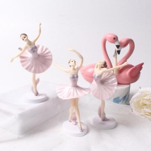 Ballet Girl Cake Ornament Funny 3Pcs Popular Ballet Girl Lightweight Ballerina Toy Creative for Kids