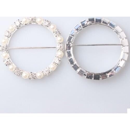 57mm 2 1/5" Wedding Crystal Rhinestone Ribbon Buckle Slider for Invitation Card Craft DIY Apparing for Women Clothing Dress 5pc