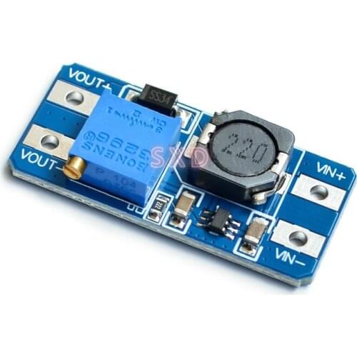 50PCS Mt3608 DC-DC Boost Module 2A Boost Board Input Voltage 2-24 V, 5 / 9 / 12 / - 28 V Adjustable