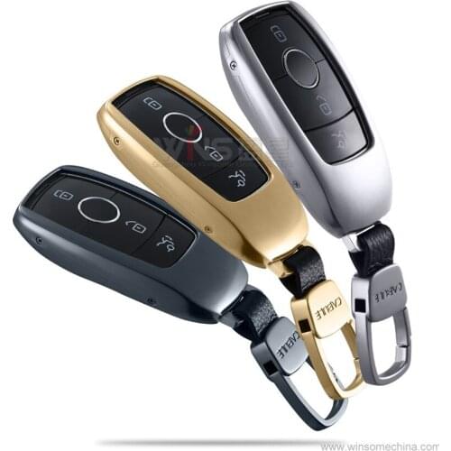 Accessories For Mercedes Benz E Class W213 A C GLA GLE GLC GLK M GL CL CLA Class Key Chain Ring Case Cover Gray Silver Pink Gray