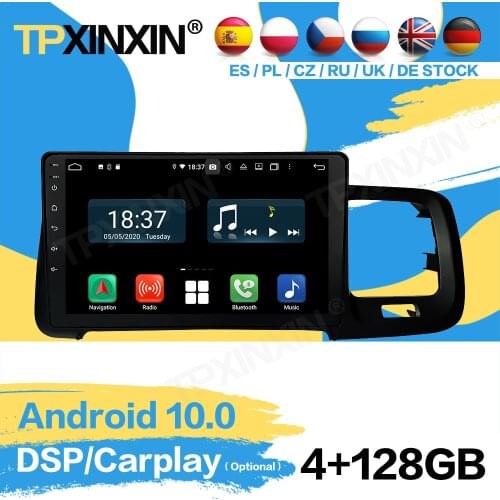 2 Din Car Radio Stereo Receiver Android 10 For Volvo S60 2011 2012 2013 2014 2015 2016 2017 2018 Player Video Receiver Head Unit