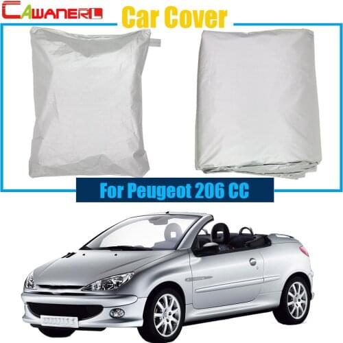Cawanerl Car Accessory Outdoor UV Anti Rain Sun Snow Resistant Dust Proof Car Cover For Peugeot 206 CC
