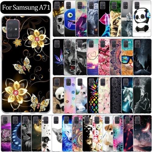 Phone Case for Samsung Galaxy A71 A715F Case Back Cover for Samsung A71 Case Silicone Coque Funda Capa Shell Protective Bumper