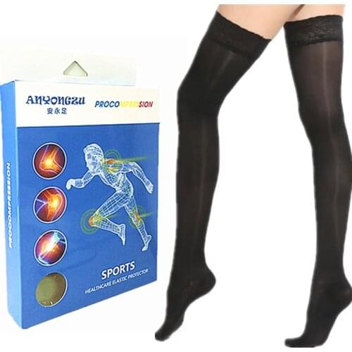 Medical Pressure Prevent Varicose Veins 200D Summer Thin Pressure Stocking Comfortable Soft Lace Shaping Elastic Knee-high Socks