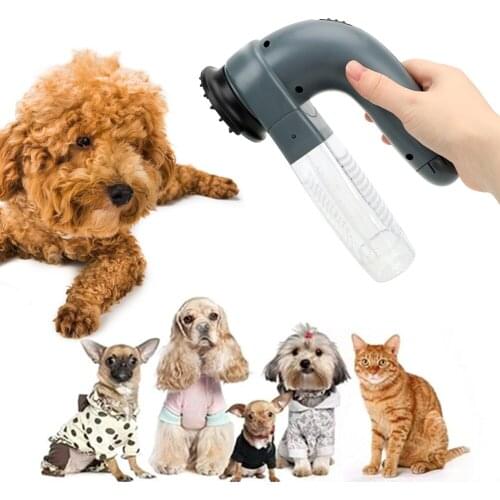 Pet Cleaning Tools Accessaries Parts Portable Vacuum Fur Cleaner Hair Remover Electric Pets Suction Device Fur Brush