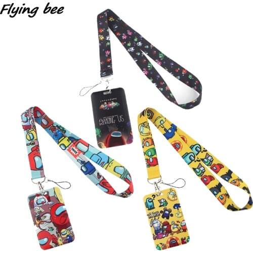 Flyingbee New Game Robot Neck Strap Lanyard For Keys ID Card Gym Phone Strap USB Badge Holder DIY Hang Rope Lariat Lanyard X1495