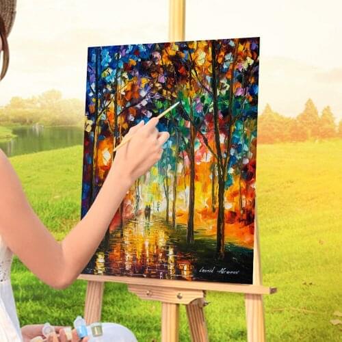 Story The Park DIY Paint By Numbers Set Oil Paints 50*70 Picture By Numbers Photo Wall Decoration For Adults Handicraft