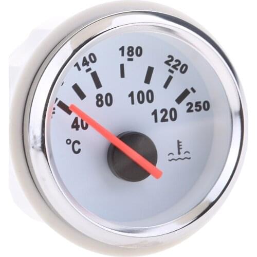 Boat Marine Electric Water Temperature Temp Gauge Meter 52mm 9-32V
