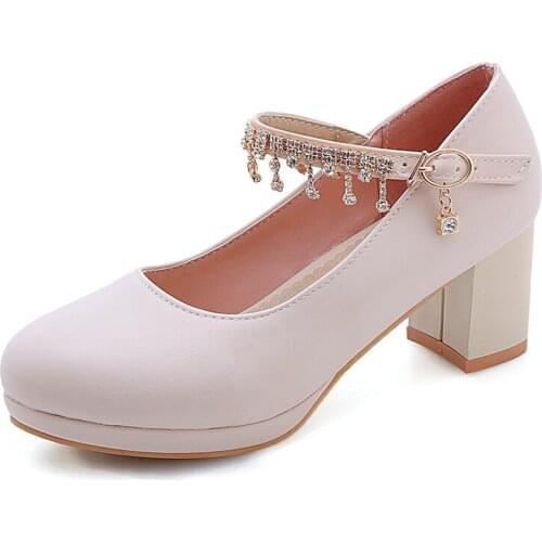 Joker female 19 years during the spring and autumn fashion thick with high with waterproof table size size