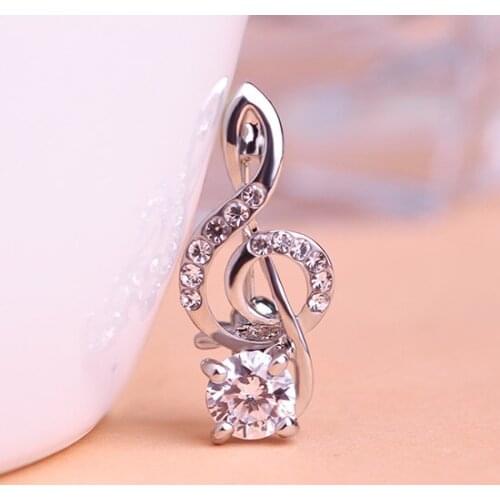Kawaii Music Note Brooches For Men Jewelry AAA CZ Zirconia Brooch Bouquet Small Punk Hijab Accessories Mens rhinestone Broches