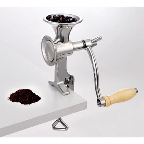 Full stainless steel Classical Kitchen Tool Manual Poppy Mill Grain Seeds Mill Hand Operated Nut Grinder and Spice Grinder