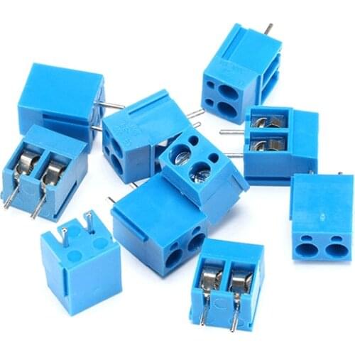 10pcs/Lot KF300-2P KF300-3P KF301-2P KF301-3P 250V 16A Screw 5.0mm Straight Pin PCB Screw Terminal Block Connector