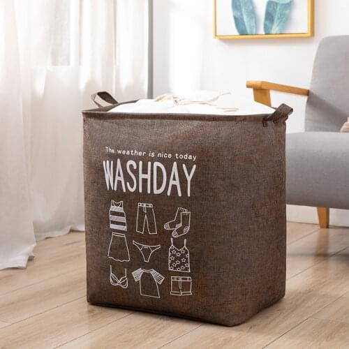 Household Clothes Basket Large Cloth Storage Box Storage Moving Bag Clothing Sorting Bag Foldable Box Household storage box