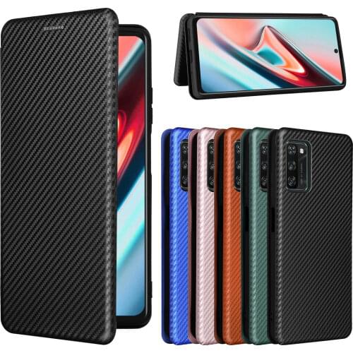 For Blackview A80 Pro Carbon Fiber Texture Case For Blackview A80 Luxury Folio Book Business Case Cover Blackview A 80 Fundas