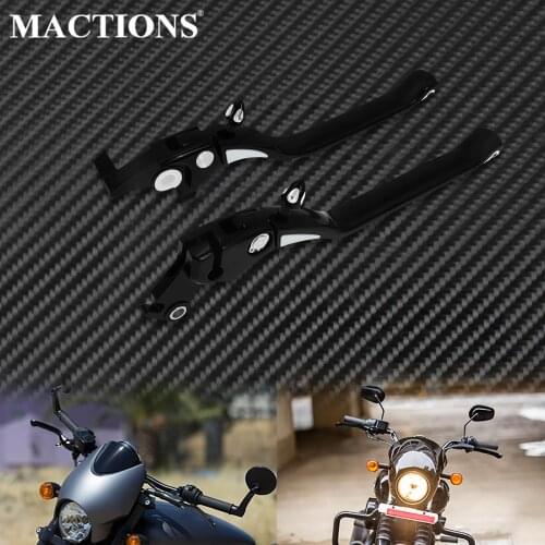 Motorcycle CNC Regulator Brake Clutch Handle Lever Adjustable Black Aluminum For Harley Street 500 750 2015-2017 2018 2019 2020