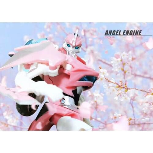 N Stock Transformation APC-Toys First Edit Female TFP Pink Angel Engine Arcee Motorcycle Action Figure Robot Toys With Box