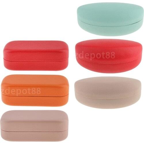 Solid Color Hard Sunglasses Case Orange Pink Green Eyeglass box