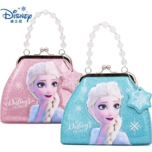 2019 Autumn New Disney Childrens Coin Purse elsa Princess Little Girl Crossbody Bag kids wallet sequin purse frozen II