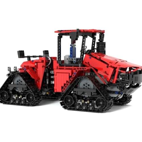 Compatible with Lego Heavy Track Tractor Technology Assembled Remote Control Building Block Agricultural Vehicle