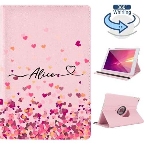 Custom Name Rotatable Tablet Stand for iPad 7th Generation Case 2019 Pro 11 Funda 2020 Air 2 6th 5th Pro 9.7 12.9 10.5 Mini 4 5