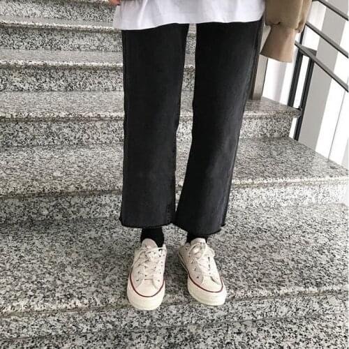 Woman Jeans Pants Pants Loose Autumn Black Straight Jeans High Waist plus Size Trousers Pantalones Vaqueros Mujer