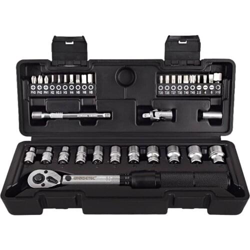 2-20Nm Preset Torque Wrench Universal Socket Bit Combination 35 in 1 Torque Wrench Sets Tool Kit Toolbox Hand Repair Tools Sets