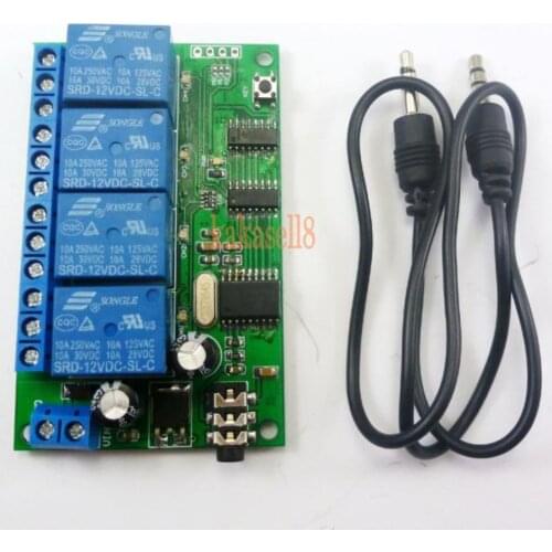 4 CH DTMF MT8870 Audio Decoder Smart Home Controller Voice