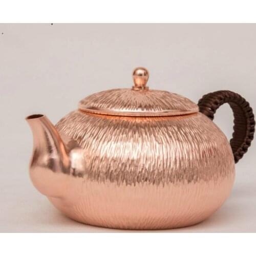 650ml Copper pot purple copper thickening water boiled teapot tea kettle copper teapot tea pots and kettles
