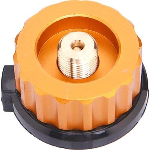 Outdoor Camping Hiking Stove Burner Adaptor Split Type Furnace Converter Connector Auto-off Gas Cartridge Tank cylinder Adapter