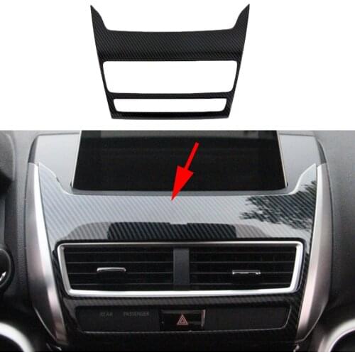 Carbon Fiber Styling Accessories Fit For Mitsubishi Eclipse Cross 2018 2019 2020 Console Dashboard Sticker Cover Trim Moulding