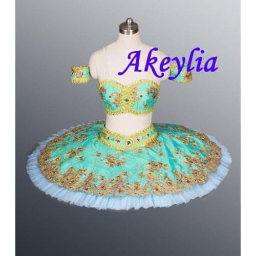 Le Corsaire Tutu Green Split Professional Ballet Tutus Girls Classical Performance Competition Platter Professional Ballet Dress