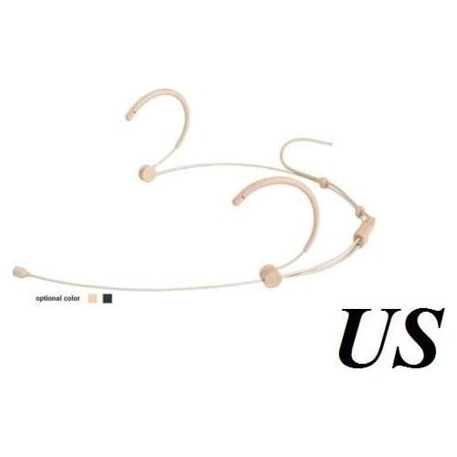 Beige Headset Headworn Microphone for Shure wireless (TA4F) Mini 4 Pin XLR auriculares con microfono