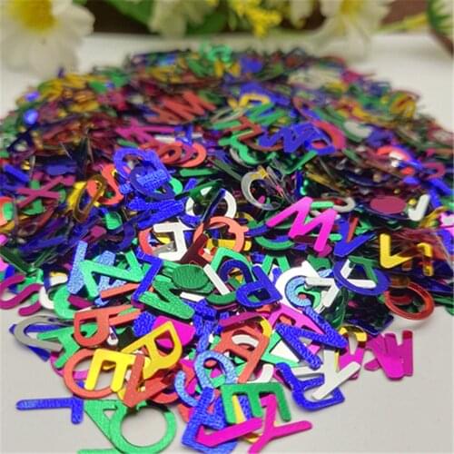25g 8mm letter Sequins Mixed Color Flower Sewing Garment Accessories,Clothing accessories,DIY Sequins scrapbooking shakes
