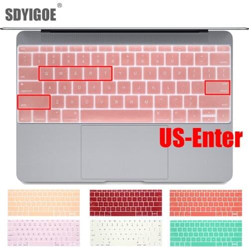Laptop keyboard cover For macbook12 keyboard stickers pro 13 laptop accessories A1534 A1931 A1708 A1988 For mac skin